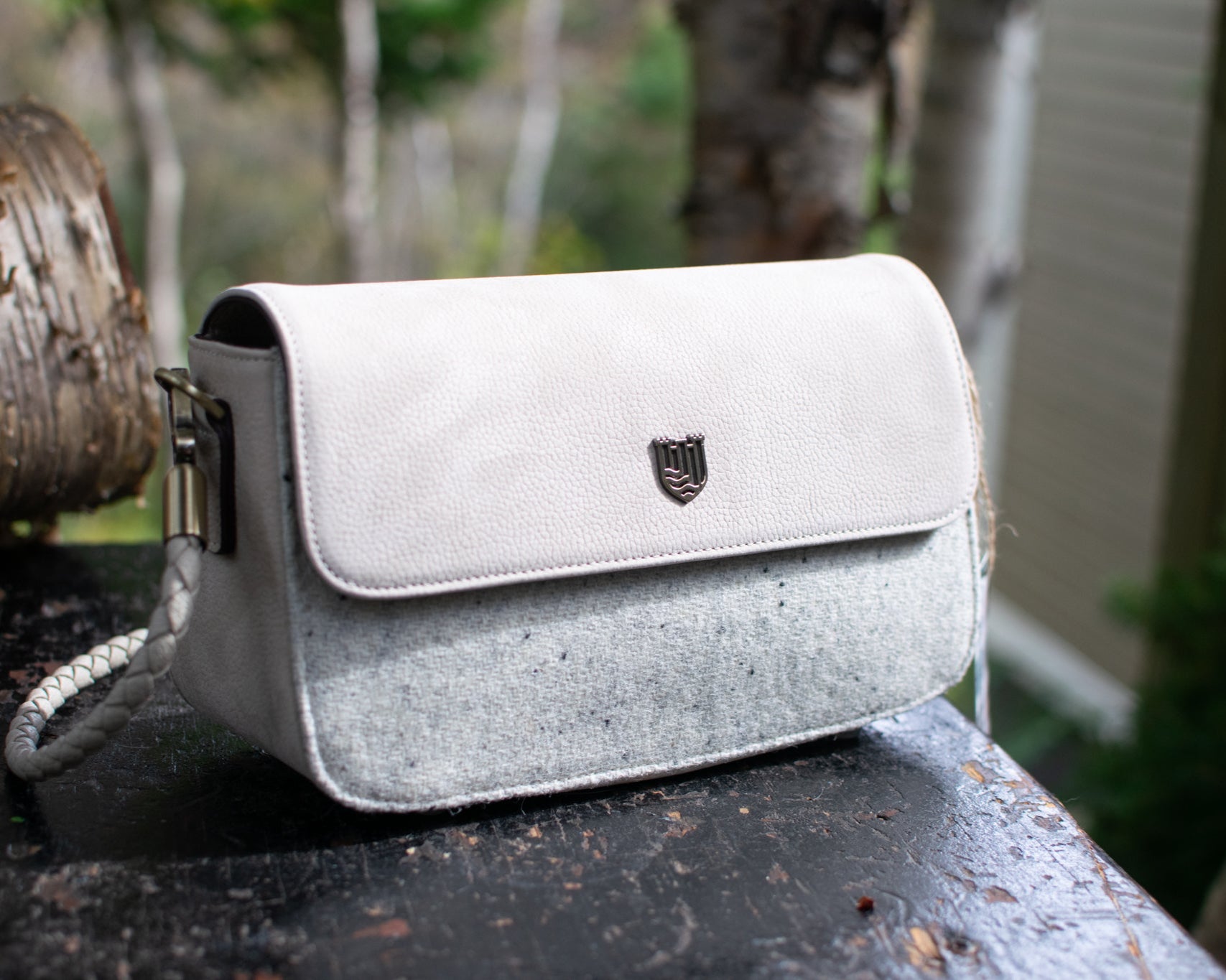 The Caithness Clutch - Cream - Genuine Leather