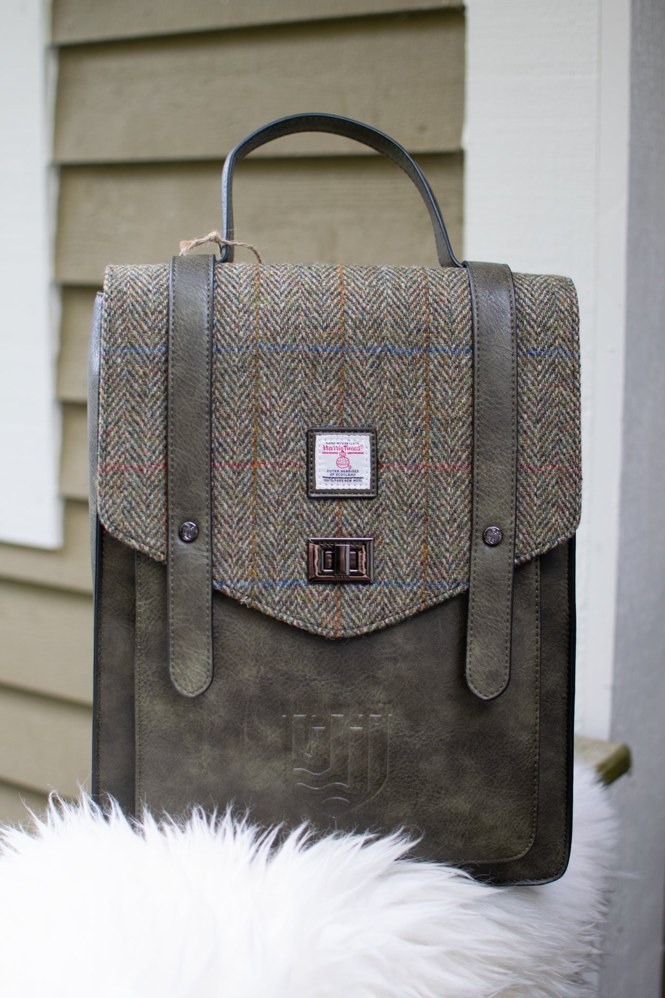 The Carloway Backpack - Chestnut Herringbone