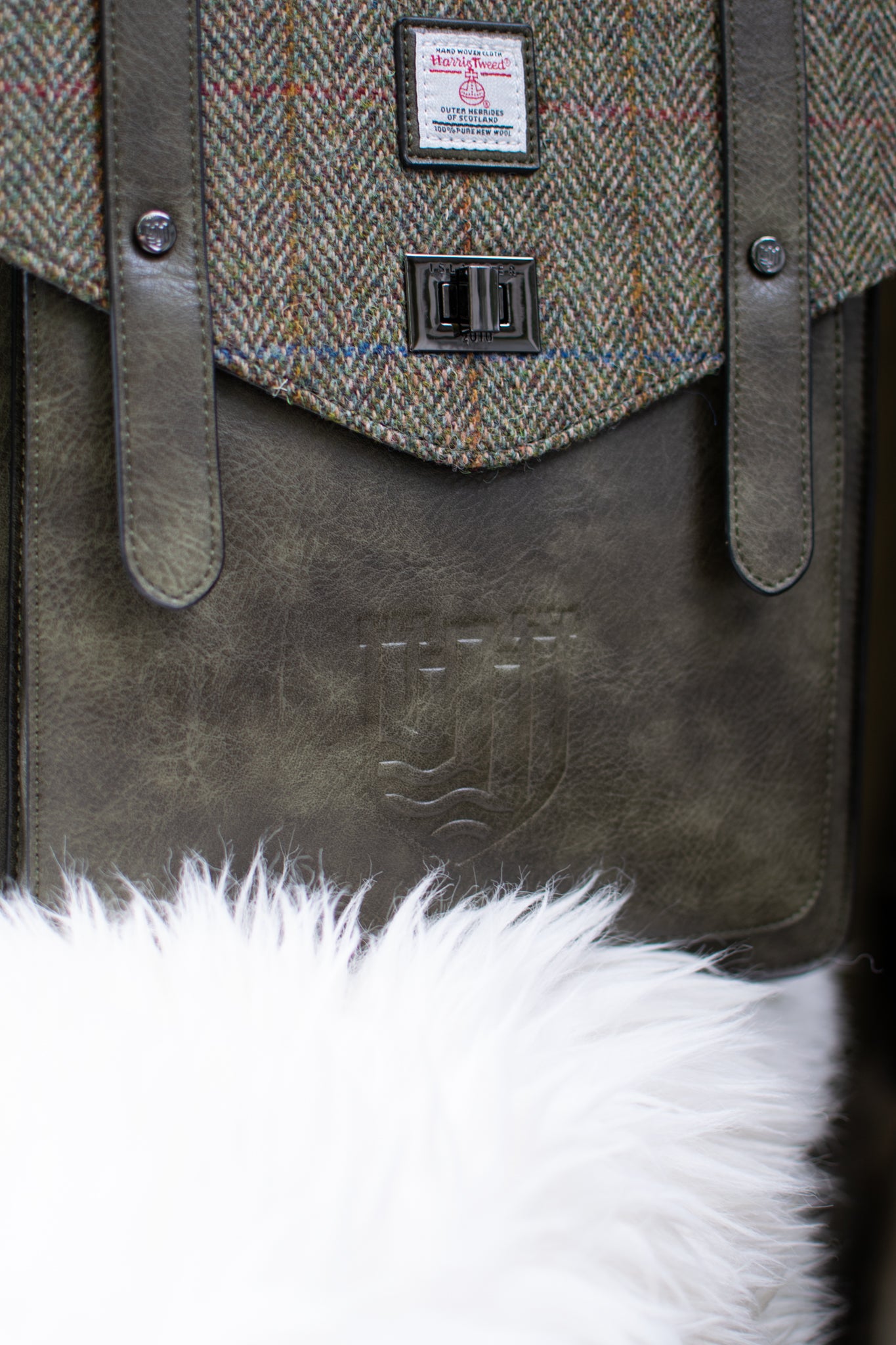 The Carloway Backpack - Chestnut Herringbone