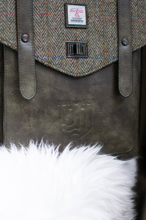The Carloway Backpack - Chestnut Herringbone