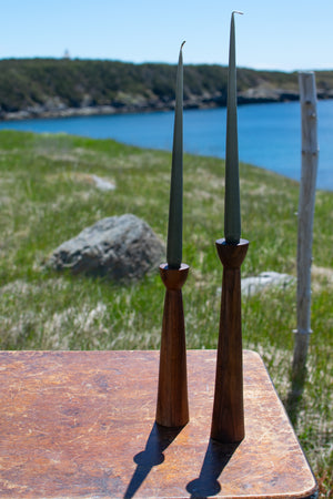 Walnut Candlestick Set