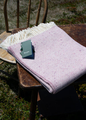 Pure Wool Blanket - Donegal (Pink)