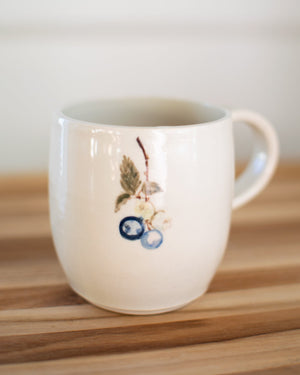 Mornings on Blueberry Hill Collection - Handcrafted Pottery Mugs