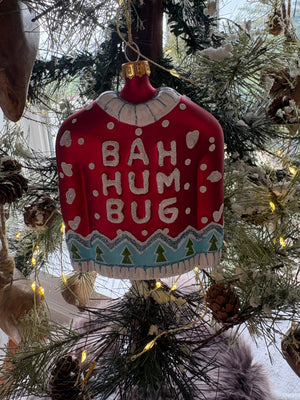 Bah Humbug Storybook Sweater Ornament