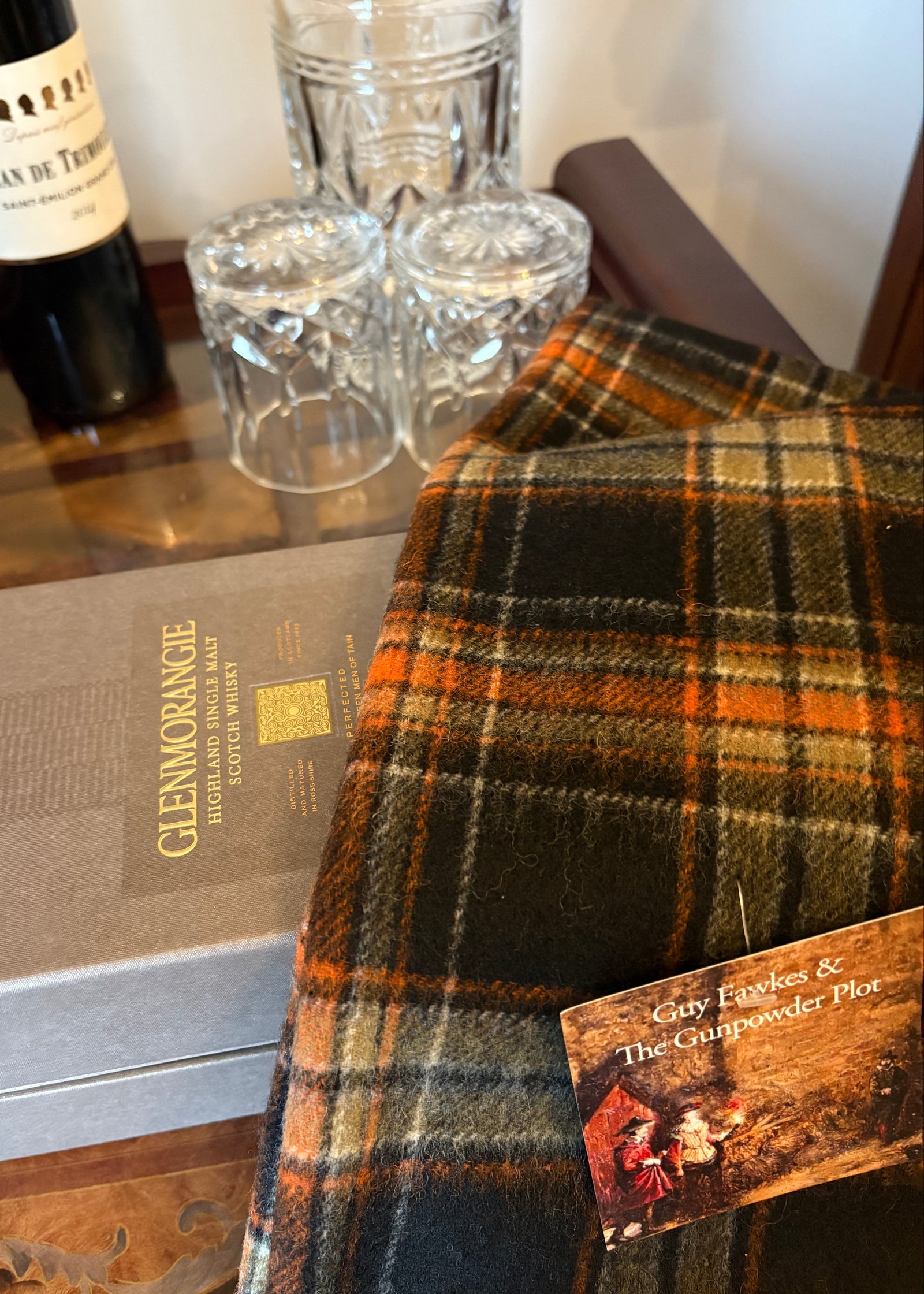 Guy Fawkes Tartan Lambswool Scarf