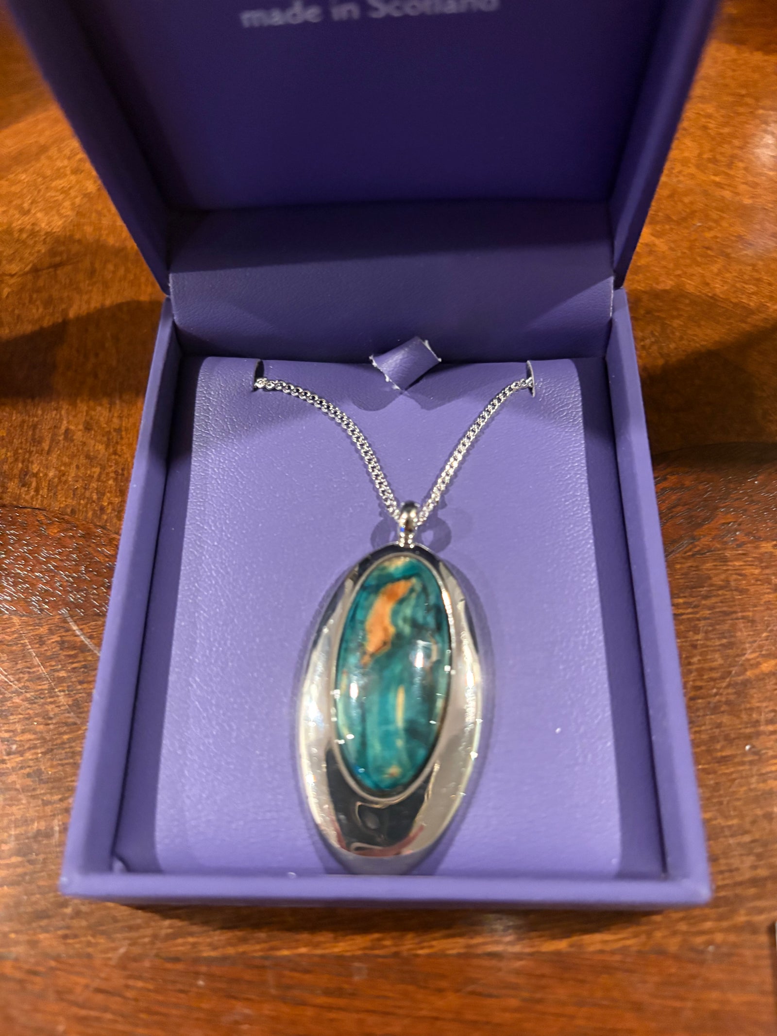 Heathergems Oval Heather Pendant