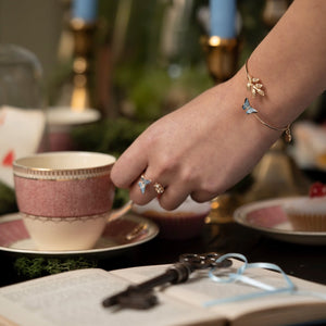 Blue Butterfly Bangle