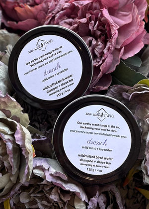 Sea Salt & Twig Shampoo + Shave Bar - Drench