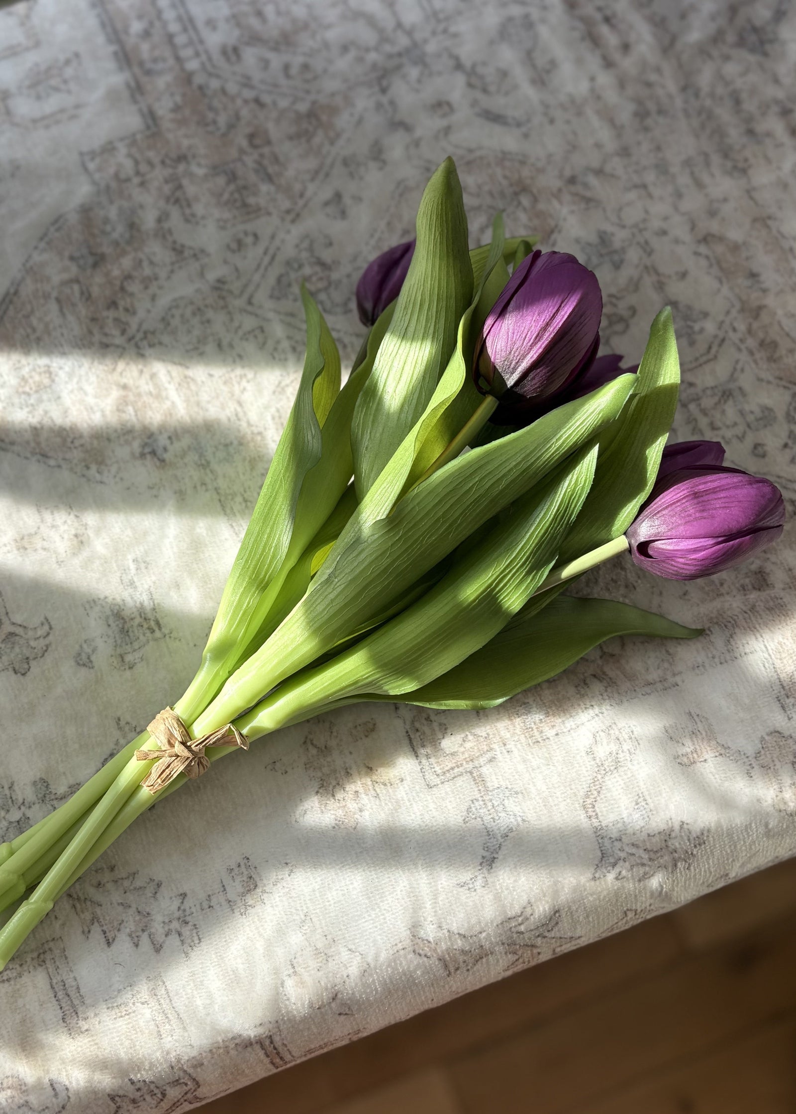 12" Fresh Touch Tulip Bundle - Enchanting Purple