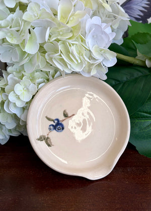 Newfoundland Blueberry - Spoon Rest - Handcrafted Pottery