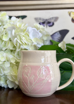 Blooming Tulip Mug - Handcrafted - Imagine that Pottery