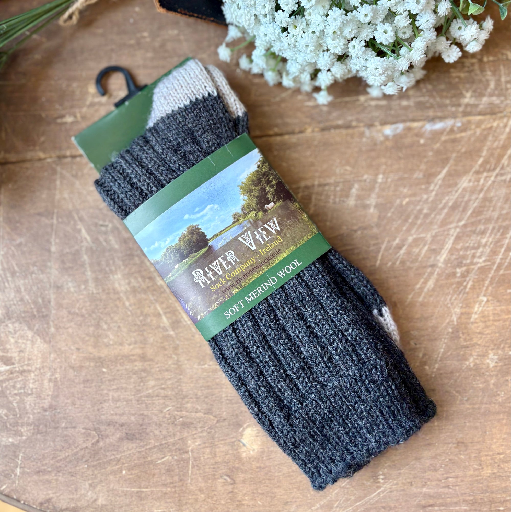 Mens Merino Wool Socks - Charcoal