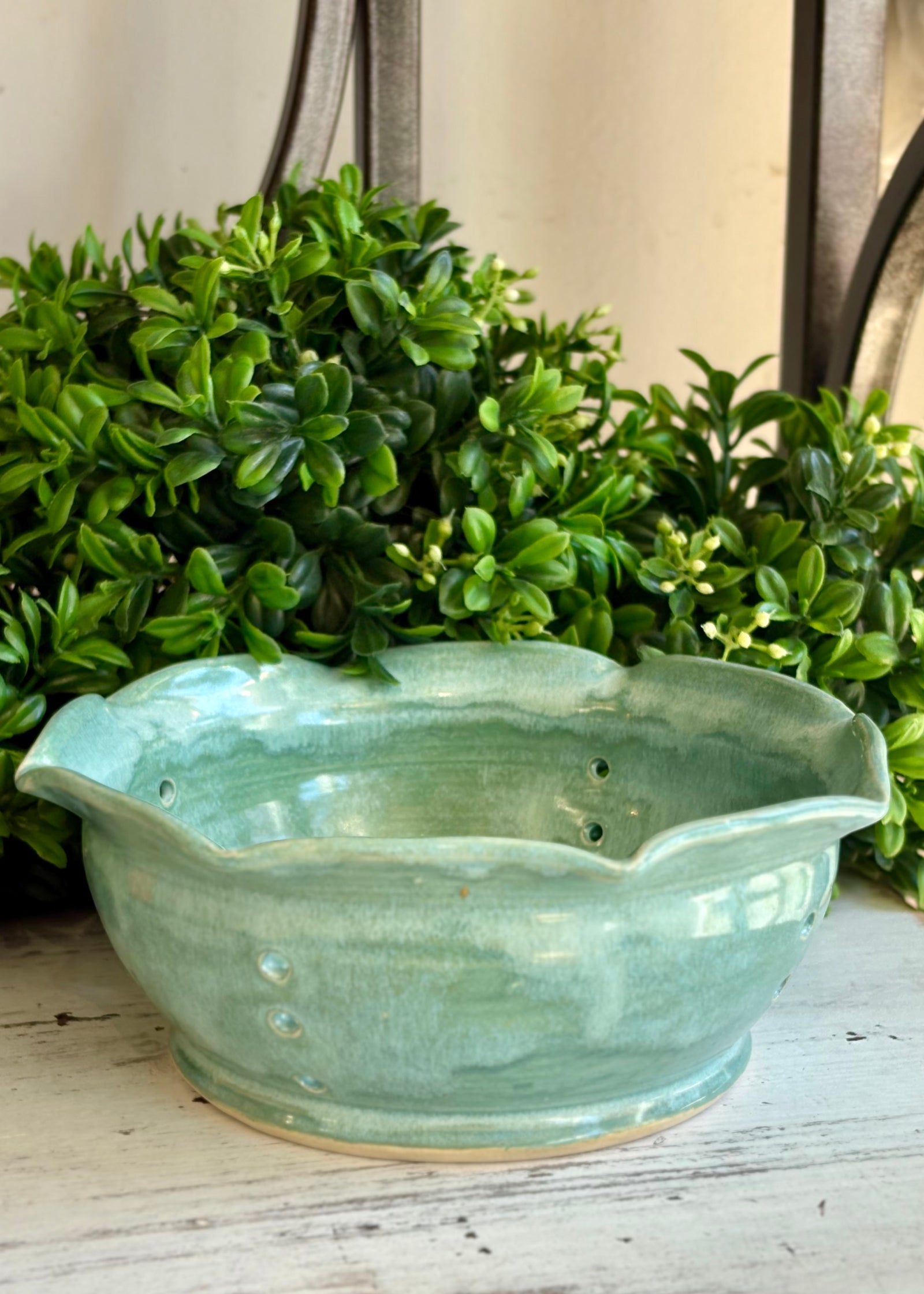 Clear Waters Berry Bowl - Handcrafted Pottery