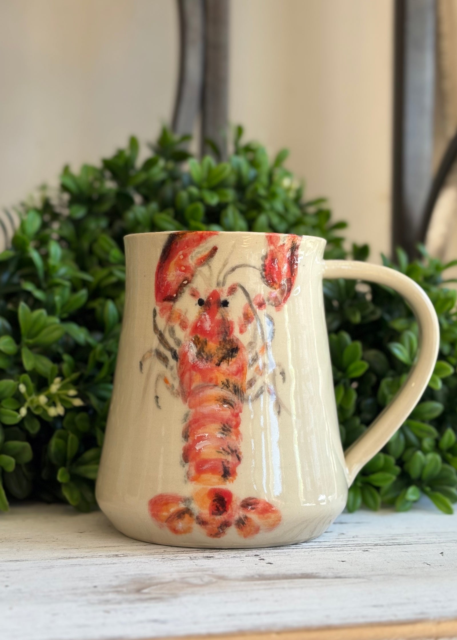 Atlantic Lobster Mug - Handmade Pottery