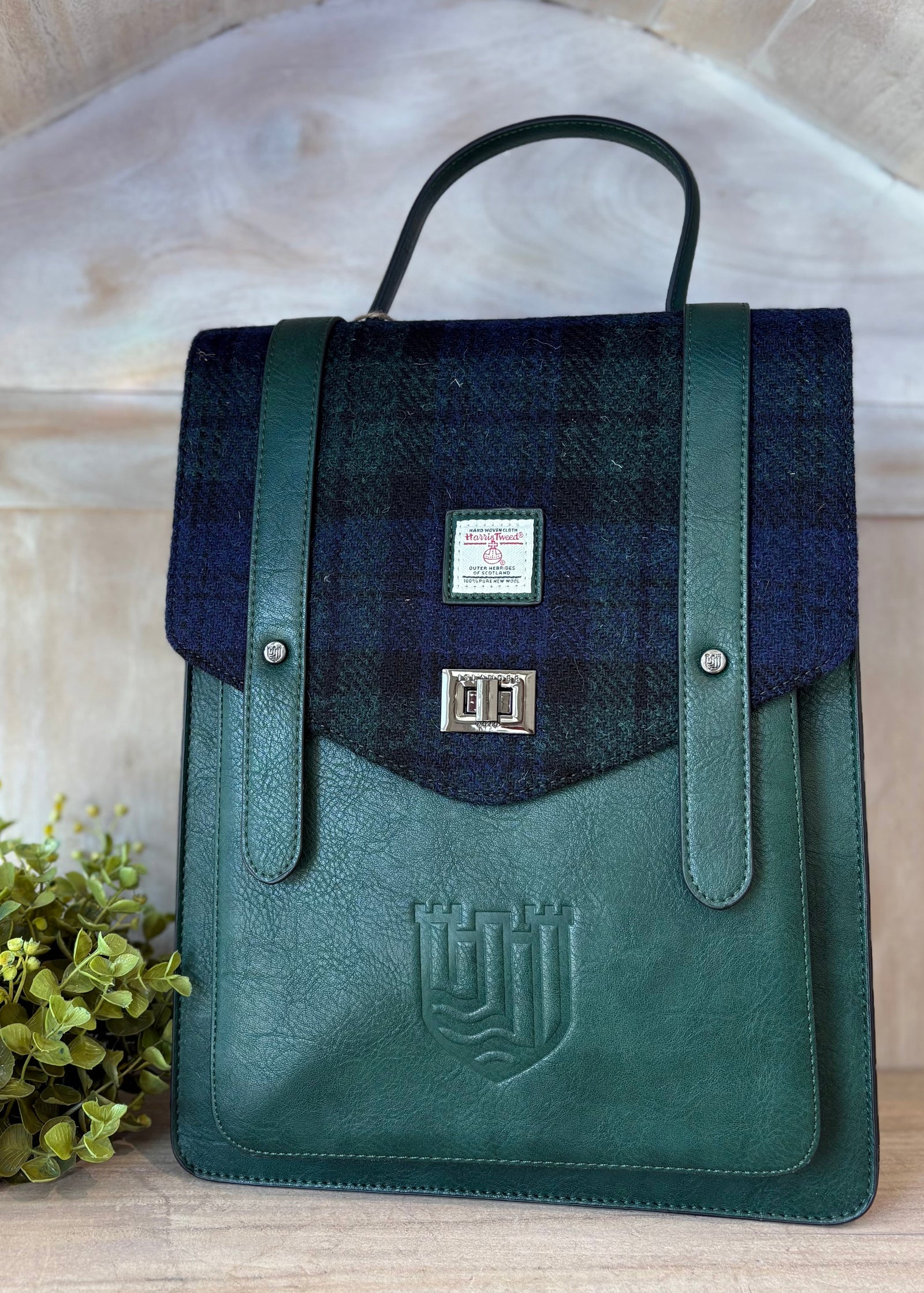 The Carloway Backpack - Black Watch Tartan