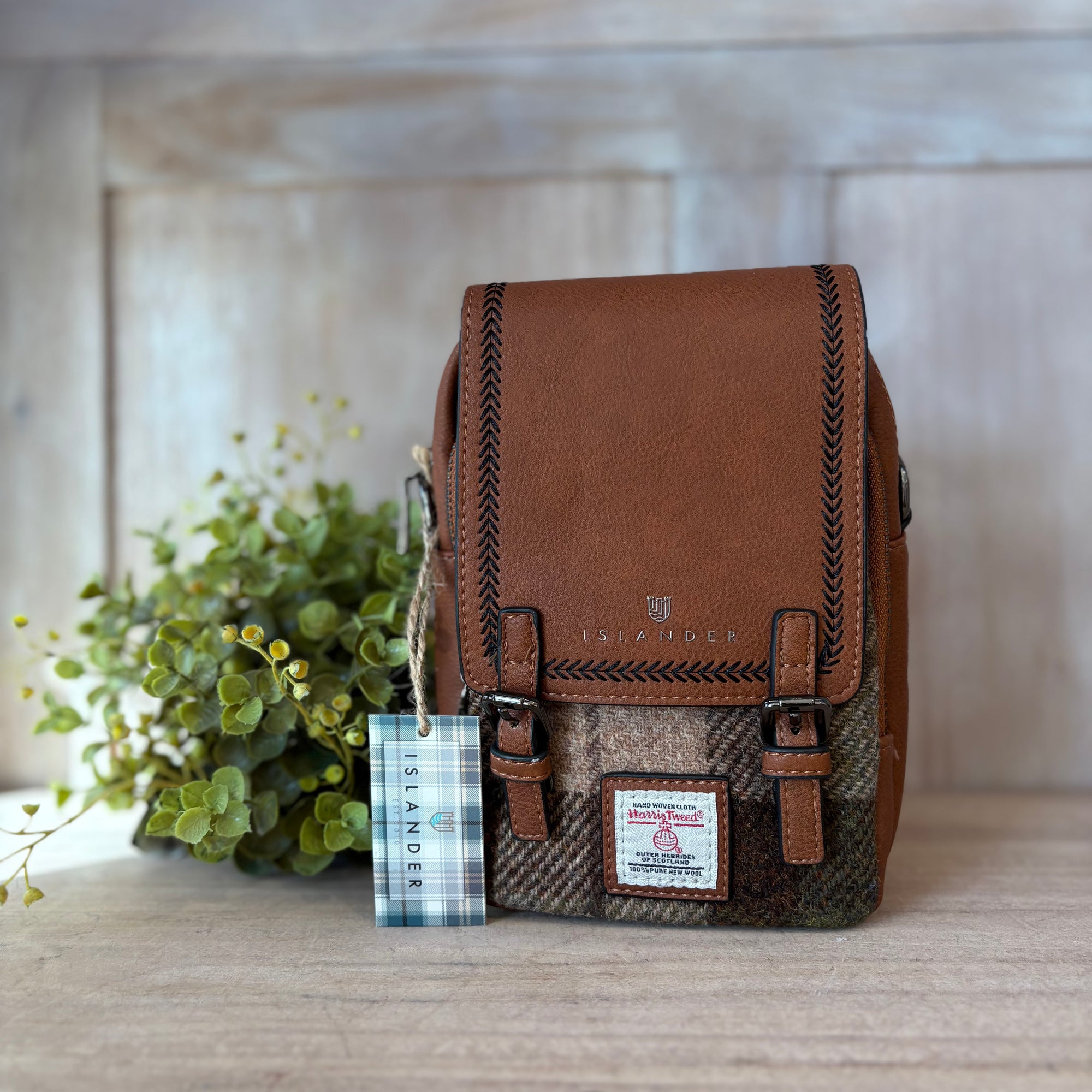 The Baby Jura Crossbody - Chestnut Tartan