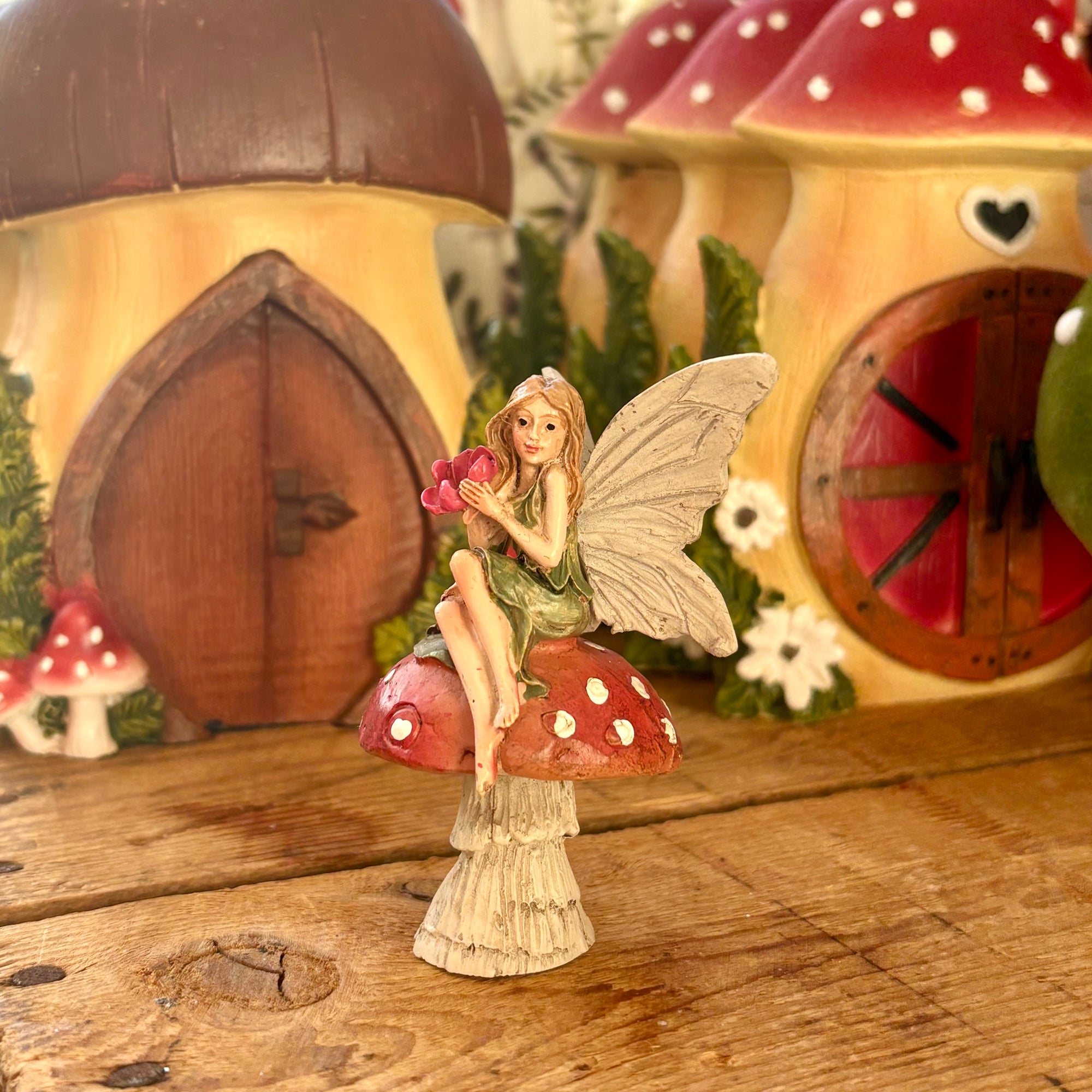 Mini Mushroom Fairy Figurines