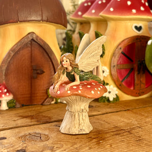 Mini Mushroom Fairy Figurines