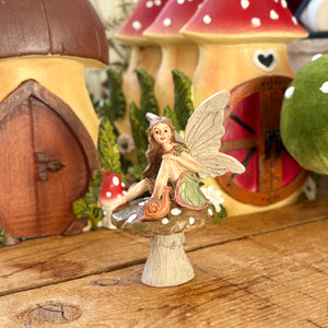 Mini Mushroom Fairy Figurines