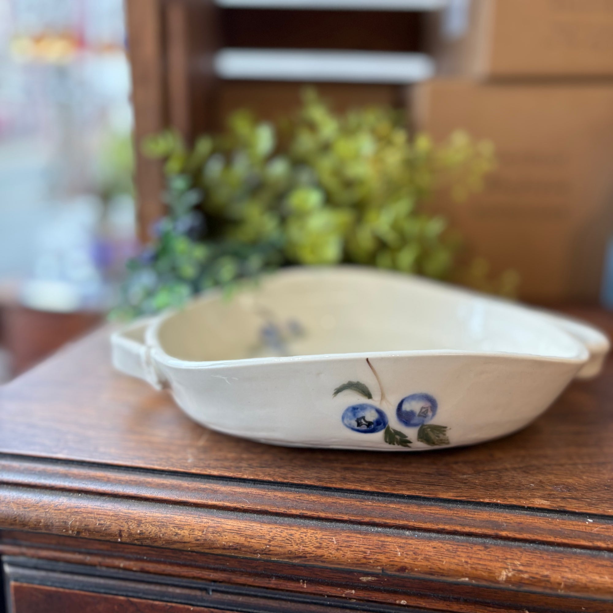 Porcelain Blueberry Platter