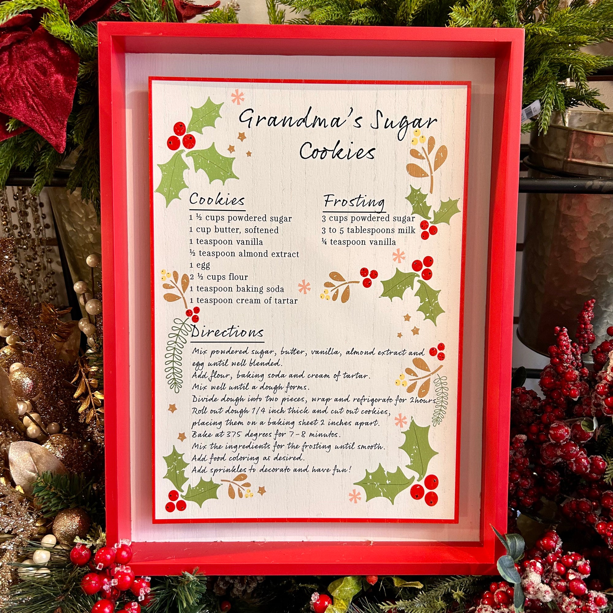 Grandma’s Sugar Cookie Wall Plaque