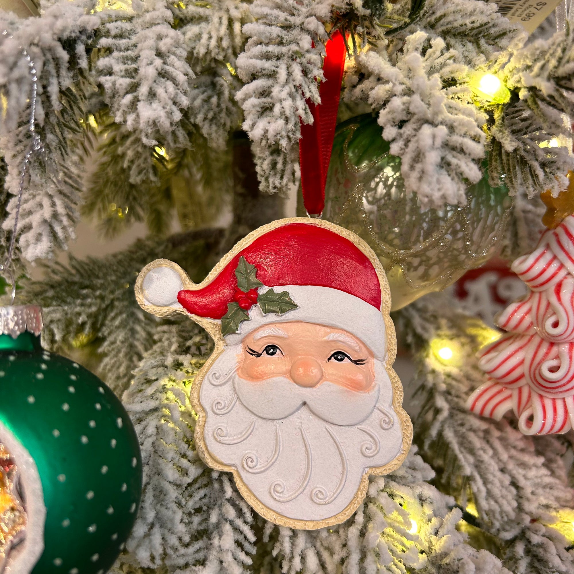 Santa Cookie Ornament