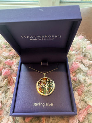 Heathergems - Silver Tree of Life Pendant