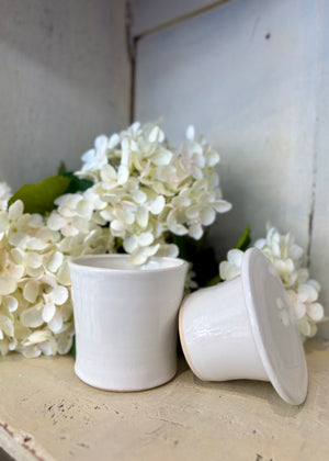 Quiet Hearth – Cream Glazed French Butter Keeper