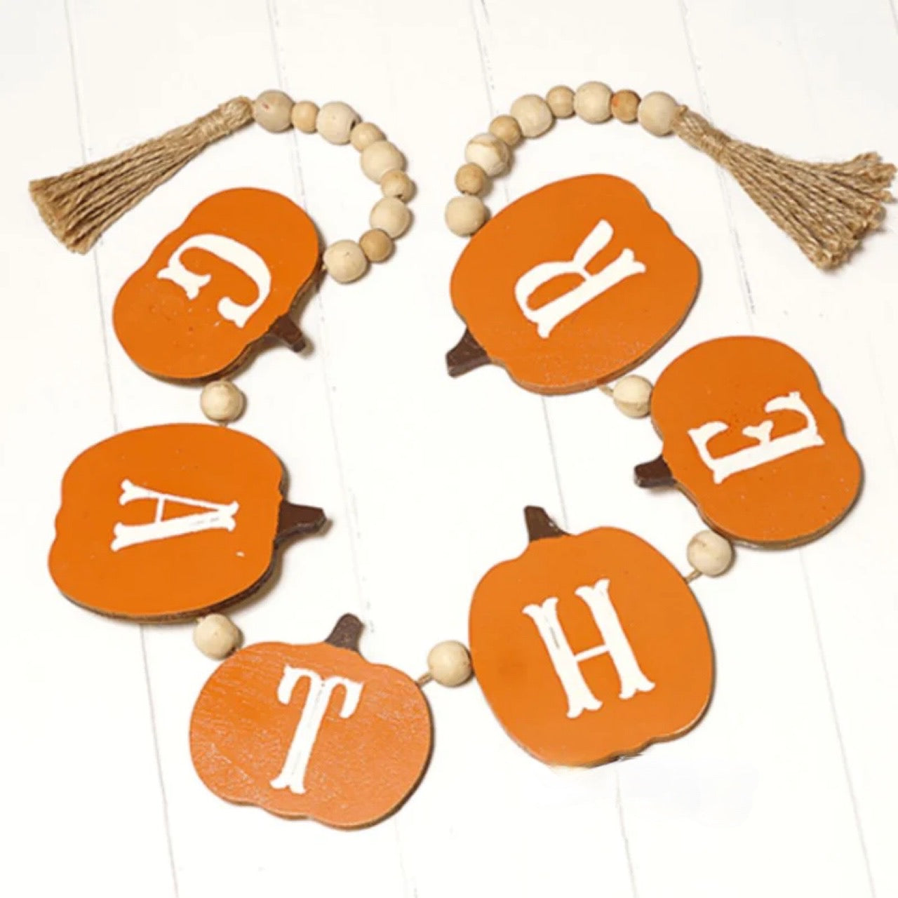 "Gather" Pumpkin Garland