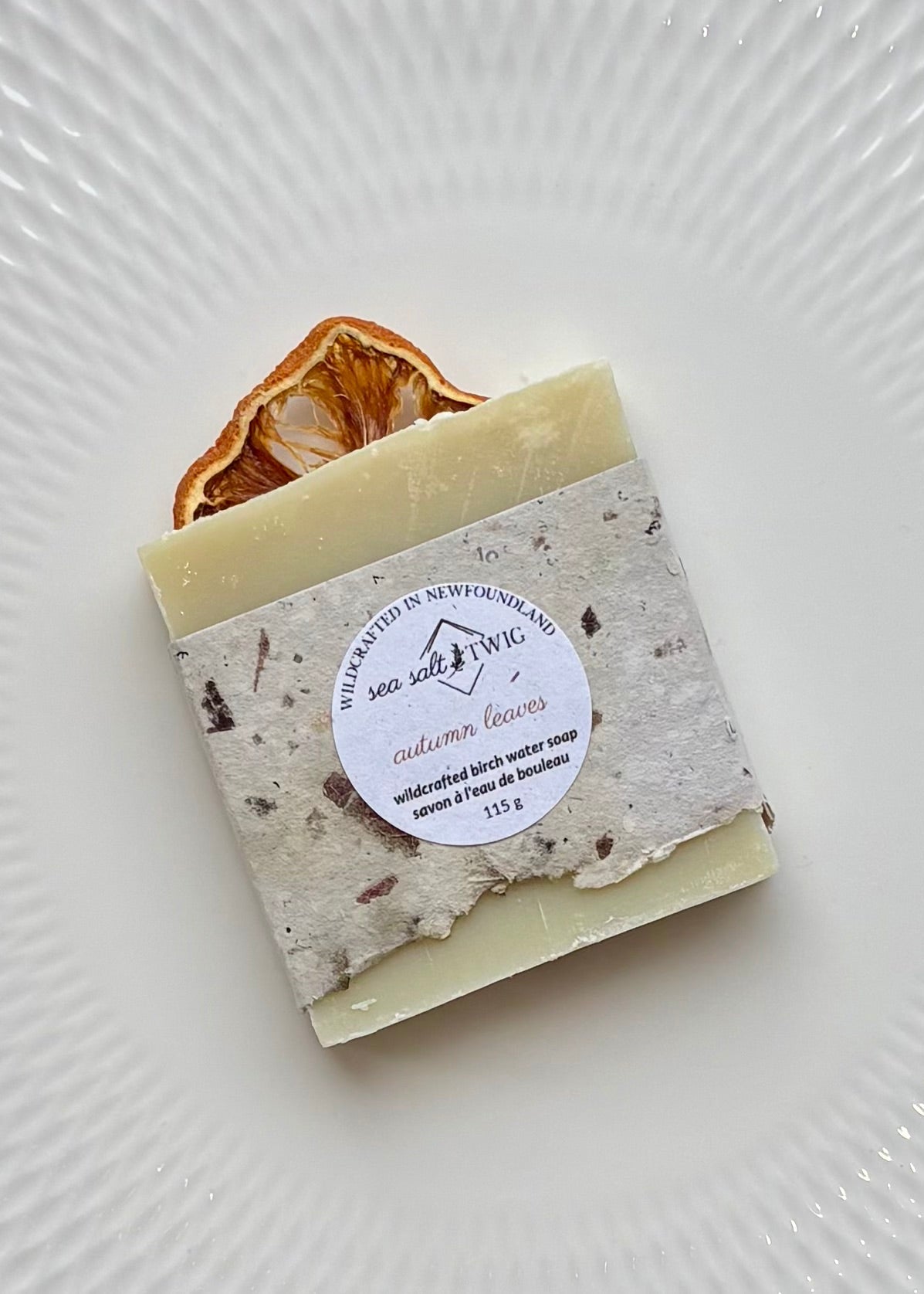 Sea Salt & Twig Infused Soap - Autumn Leaves