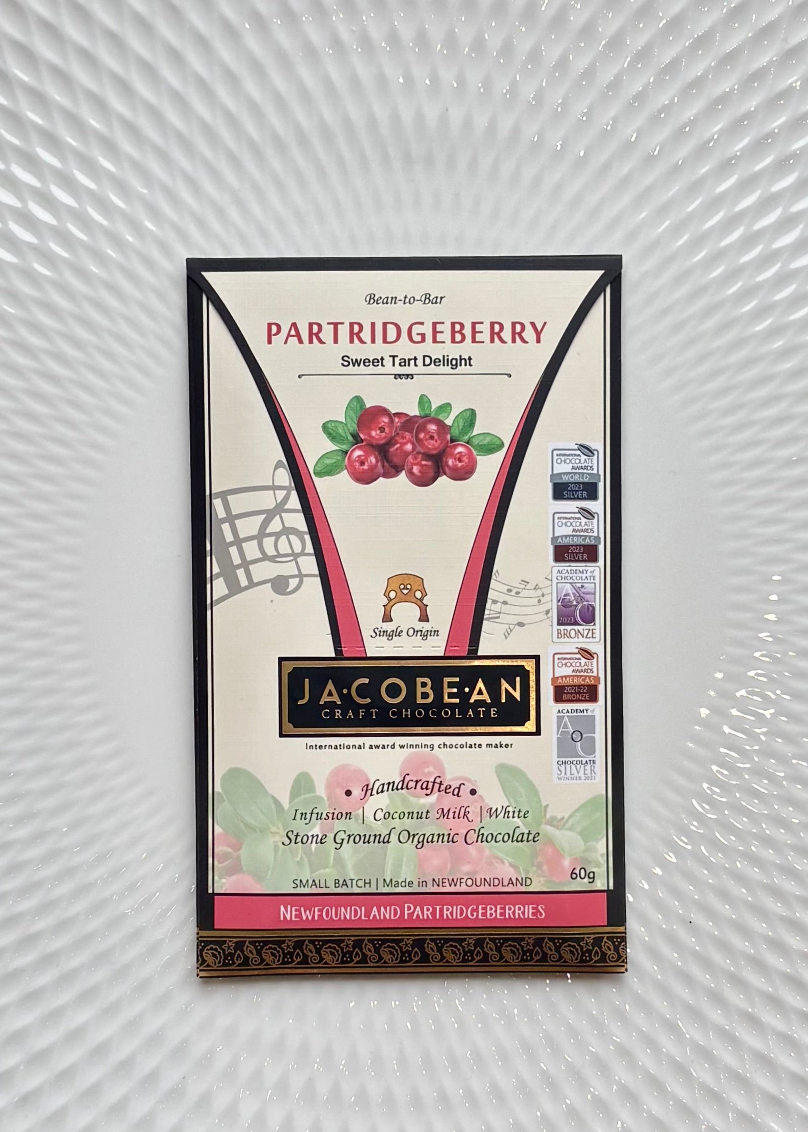 Partridgeberry White Chocolate Bar