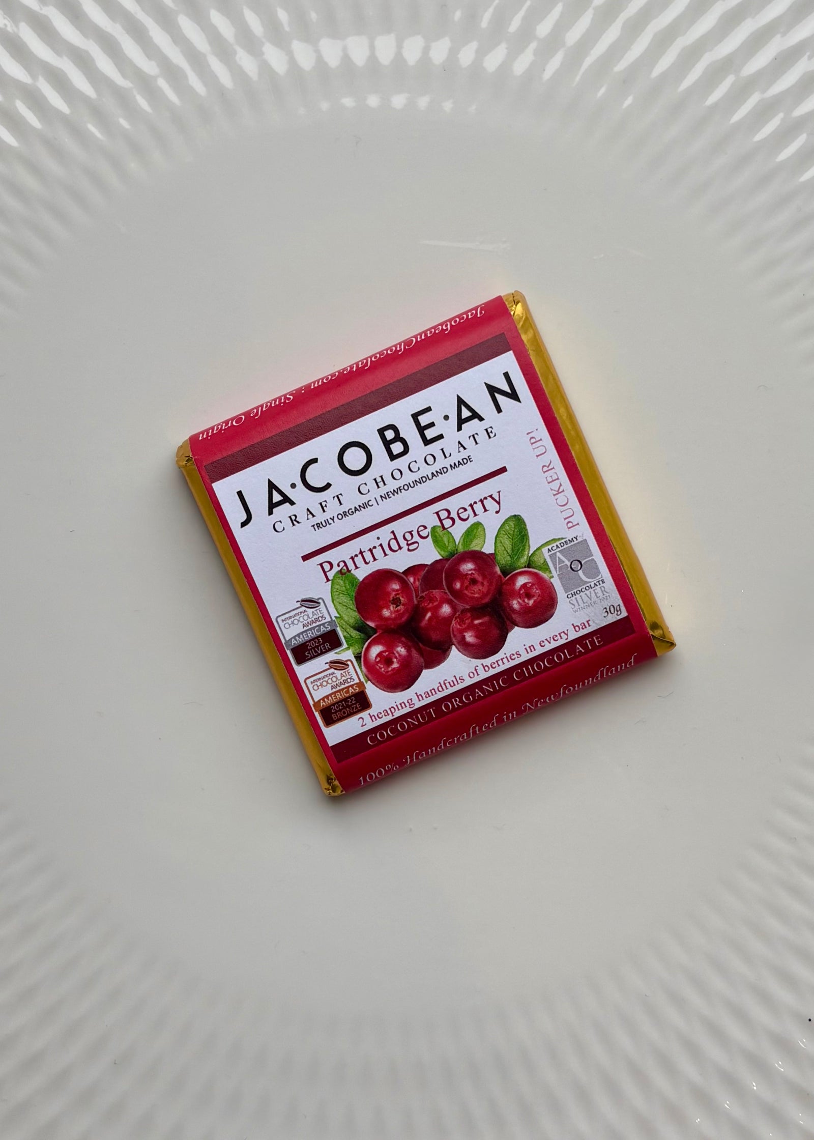 Partridgeberry White Chocolate Bar - 30g