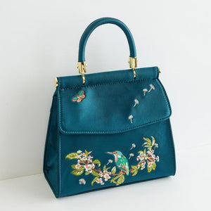 Morning Song Kingfisher Mini Teal Tote