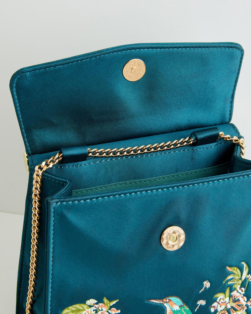 Morning Song Kingfisher Mini Teal Tote