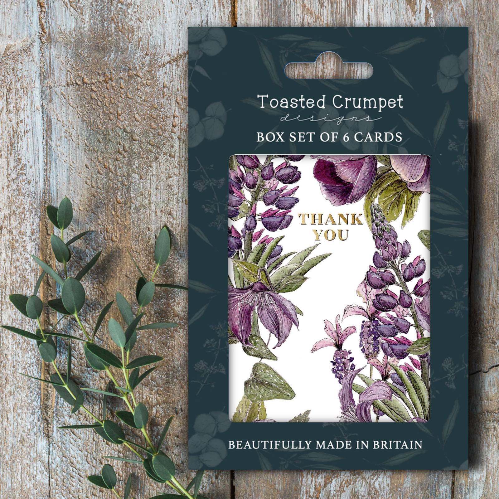 Thank You - Mulberry Pure - Set of 6 Cards