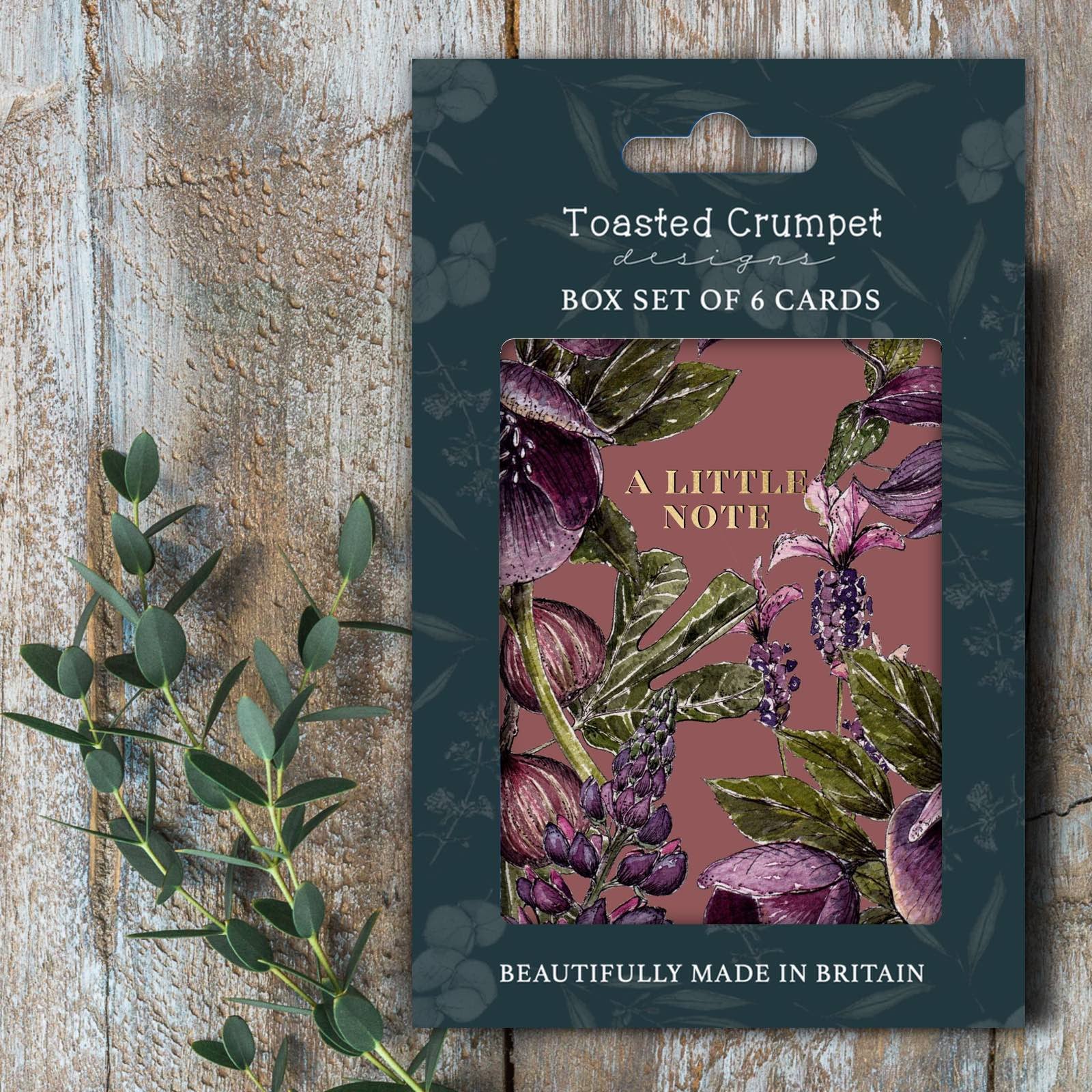 A Little Note - Mulberry Mauve - Set of 6 Cards