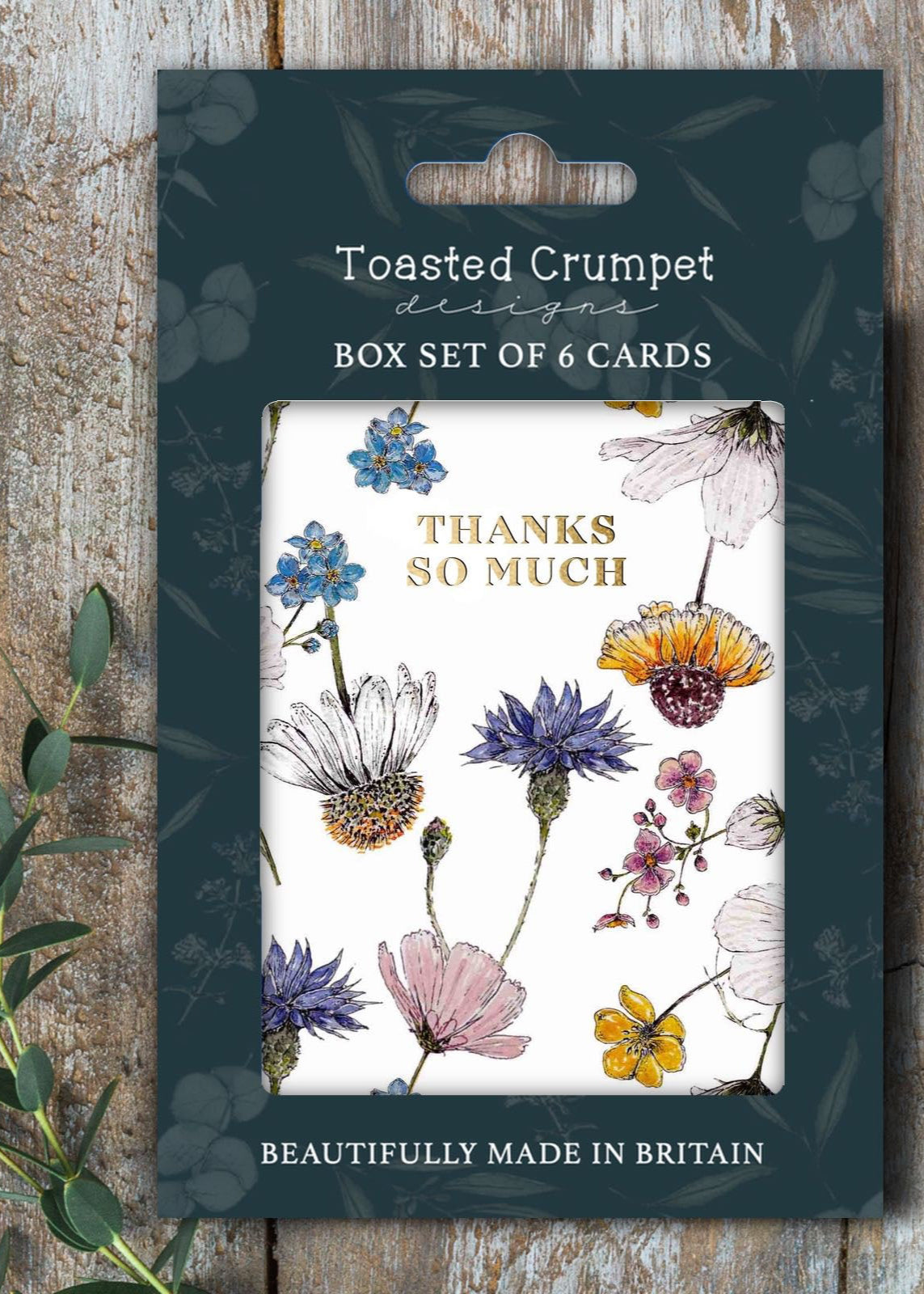 Thanks So Much Regency Gardens Note Card Pack - Set of 6