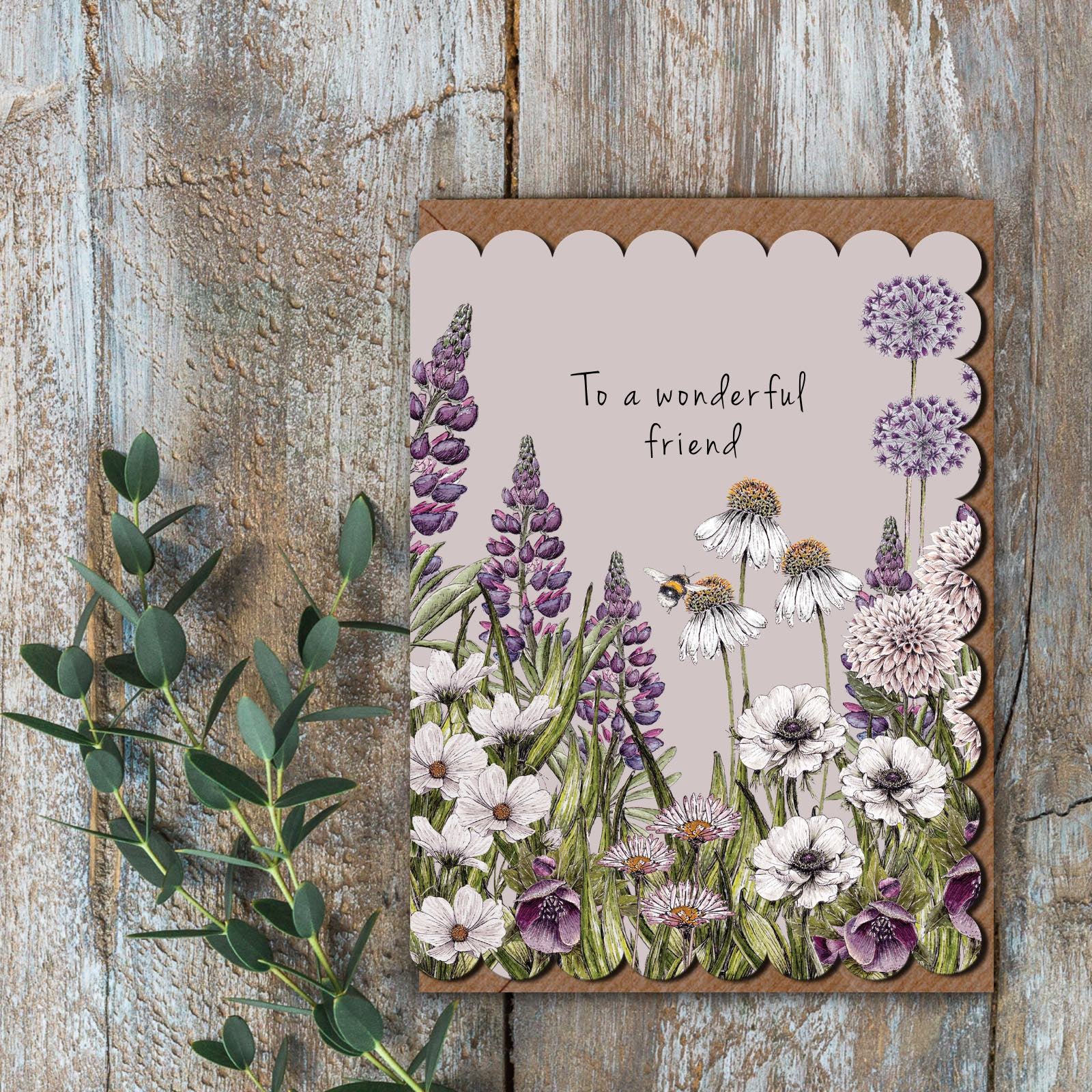 To a Wonderful Friend Greeting Card