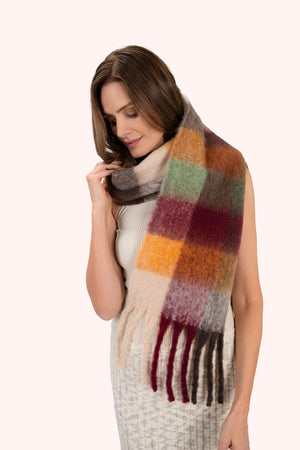 Molly Cosy Scarf - Russet Mix