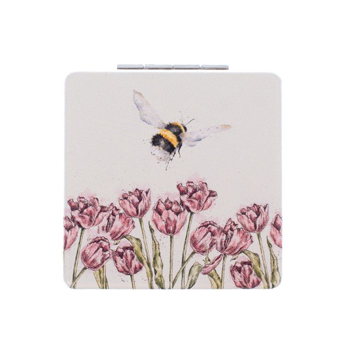 Wrendale Compact Mirror - 'Flight of the Bumblebee'