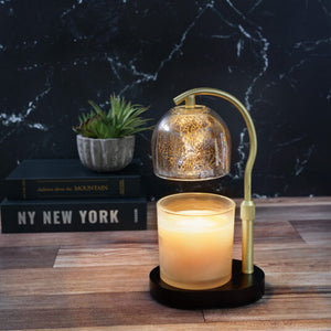 Mercury Glass Lamp Candle Warmer - Gold