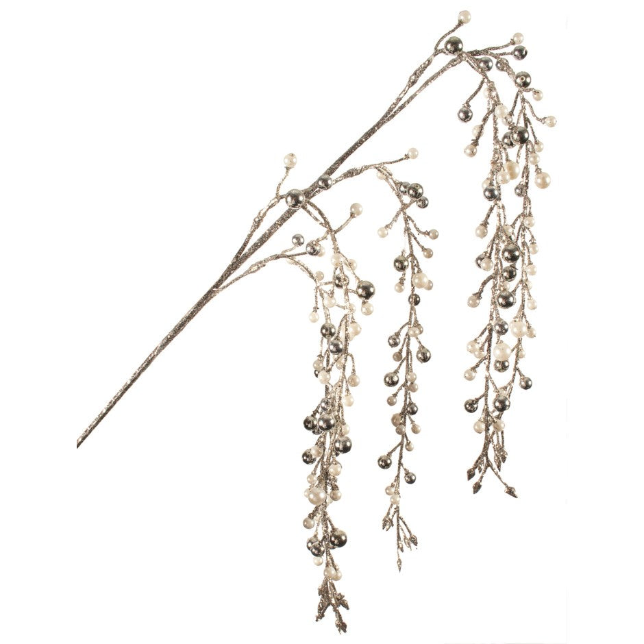 Silver Pearl Willow Branch