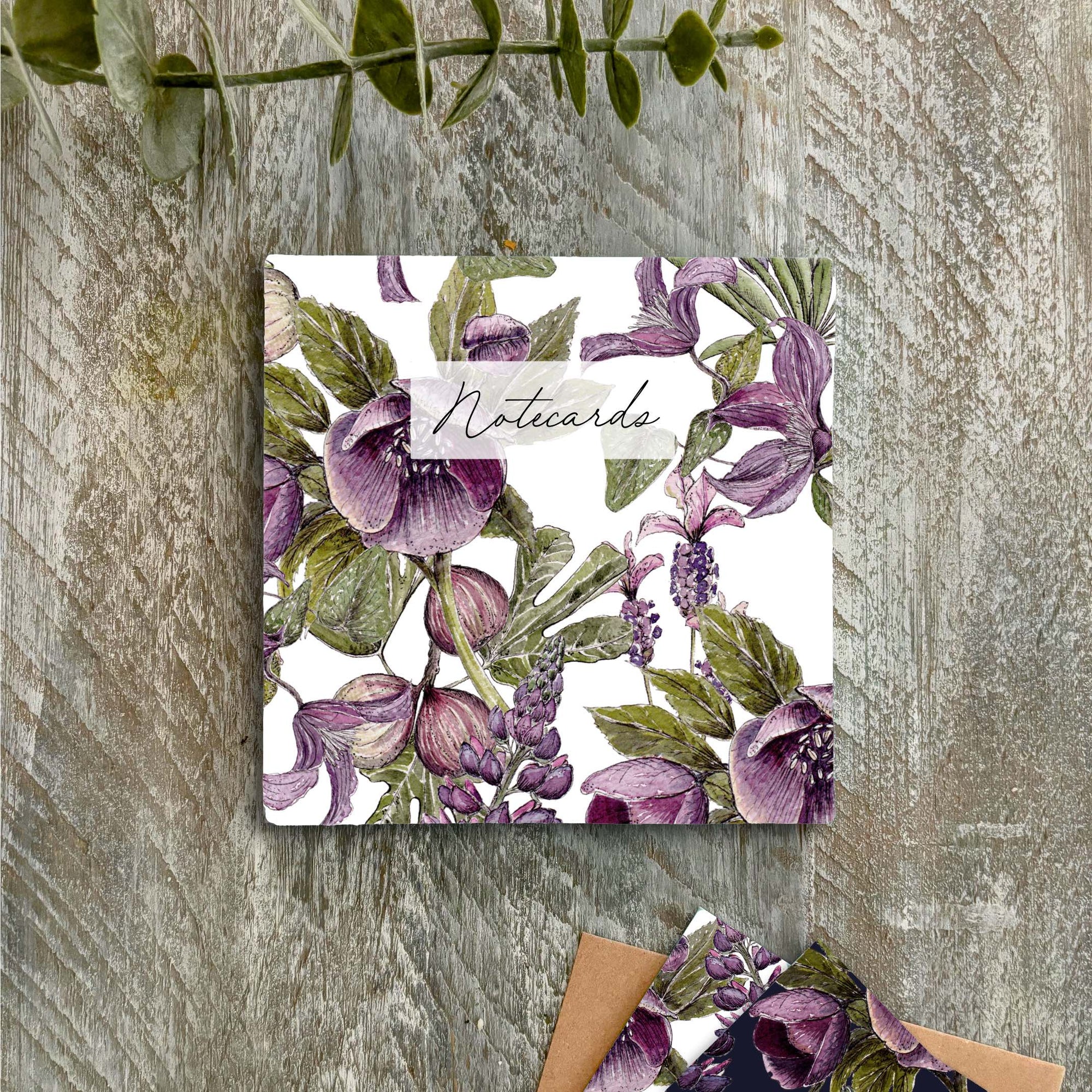 The Mulberry Collection Duo Notecard Wallet - Set of 8 Cards