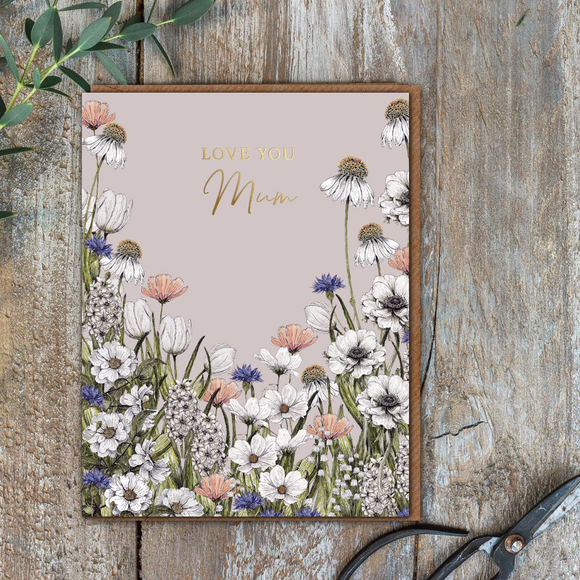 Love You Mum Greeting Card