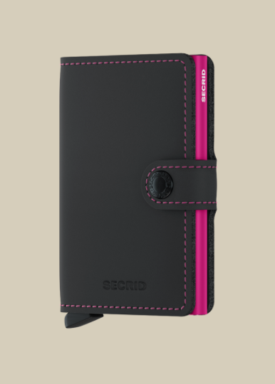 Secrid Miniwallet - Black & Fuchsia