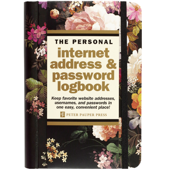 Midnight Floral Internet Logbook