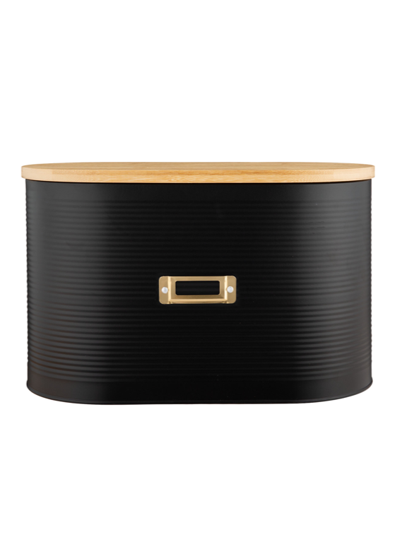 Matte Black Bread Bin