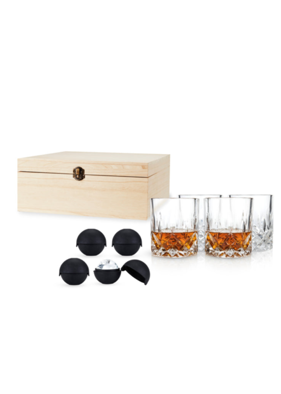Liquor Glass and Ice Sphere Set
