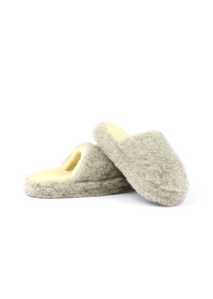 Light Grey Wool - Slip-On Sheep by the Sea Slippers