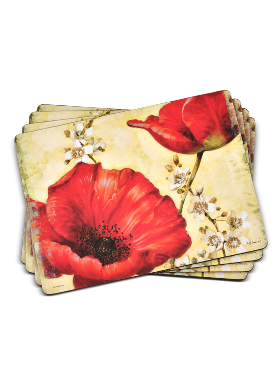 Poppy de Villeneuve Pimpernel Placemats (Set of 4)